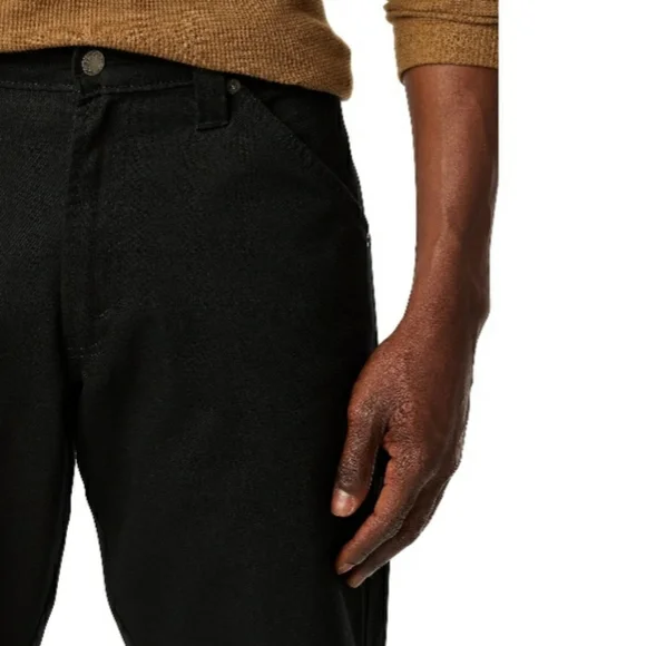 Levi Strauss Signature Carpenter Jeans Mens 40 x 32 Black Denim Hammer Loop NWT - Picture 6 of 9